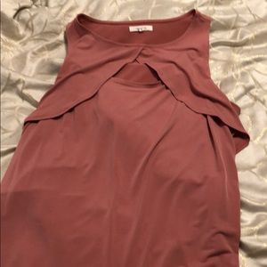 Maurices Pink Cutout Tank Top